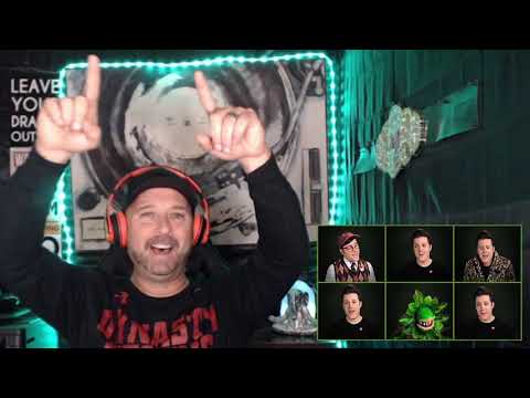 Nick Pitera - " Little Shop Of Horrors / One Man Medley ( Official Music Video )"- ( Reaction )