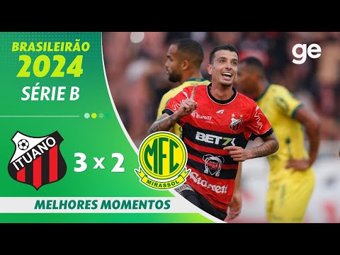Gols e lances de Ituano x Mirassol