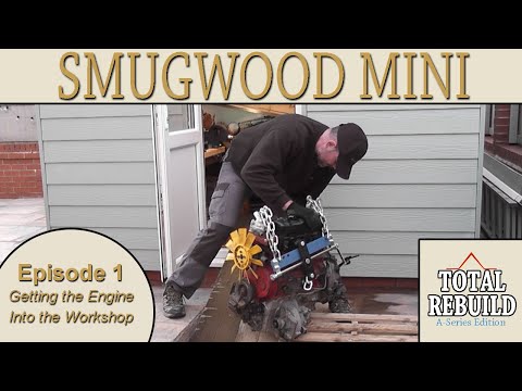 Classic Mini A+ Series Engine Total Rebuild Episode 1 - Getting The Engine Into The Workshop