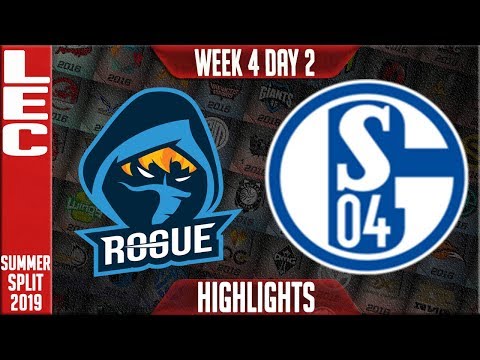 RGE vs S04 Highlights | LEC Summer 2019 Week 4 Day 1 | Rogue vs Schalke 04