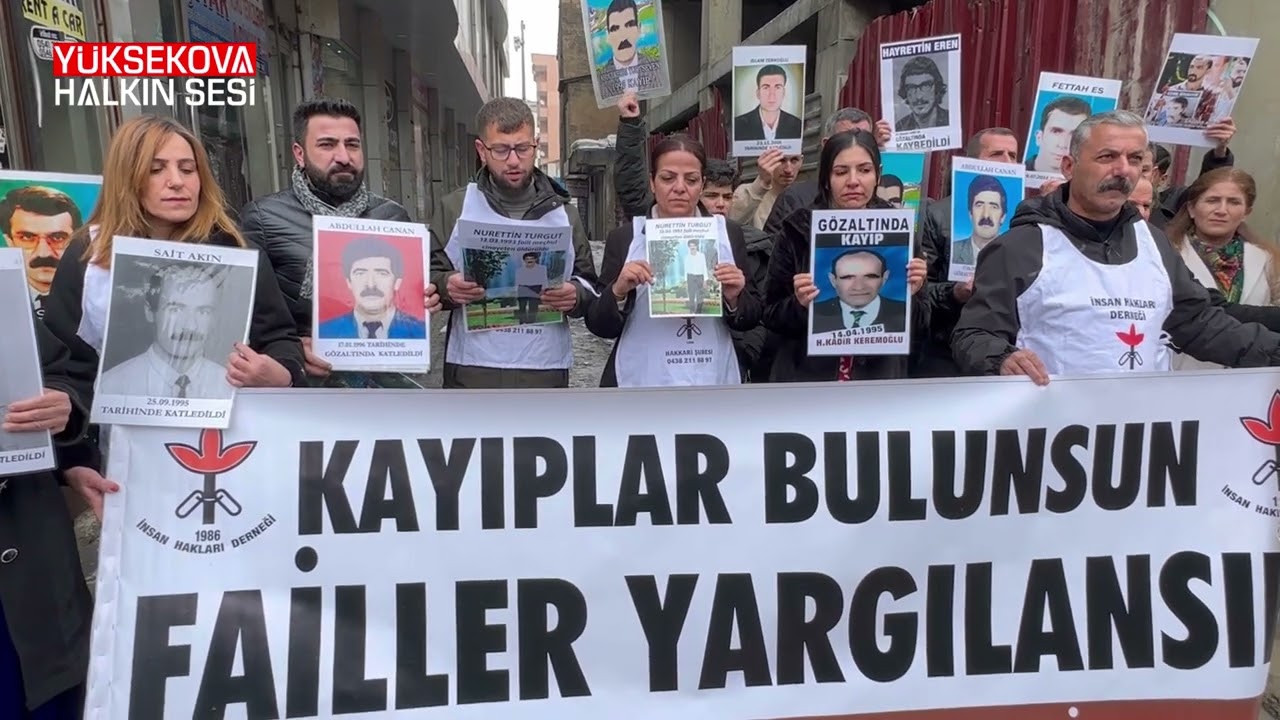 İHD ve kayıp yakınları, Nurettin Turgut için adalet talebinde bulundu