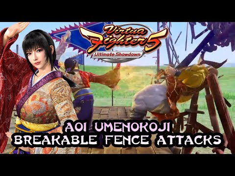 Aoi Umenokoji | Virtua Fighter 5: Ultimate Showdown | Breakable Fence Attacks