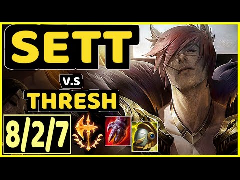 DIPLEX (SETT) vs THRESH - 8/2/7 KDA BOTTOM SUPPORT CHALLENGER GAMEPLAY - EUW