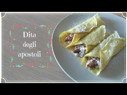 Dita degli apostoli - dolce di carnevale - ricetta velocissima