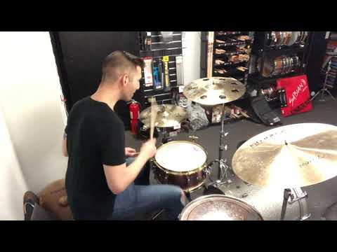 CHOOSE YOUR CYMBAL: 15” Zildjian A Heavy Hats, 18” Sabian HHX o-Zone Crash