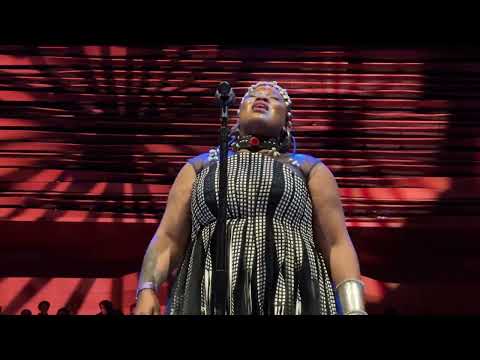 Thandiswa Mazwai performs at  Global Fest 2024, Wu Tsai Theater Lincoln Center NYC. Jan. 14, 2024
