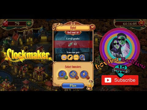 Clockmaker - Match 3 Mystery Game - Hotel - Level 46 - 50 - Gameplay