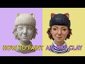 HOW TO PAINT AIR DRY CLAY | ACRYLICS 💓