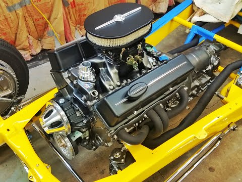Crate 350 Small Block Chevy - with Mutha thumpr Cam - First Start !!!!!!