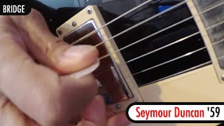 Video thumbnail for Seymour Duncan '59 vs. DiMarzio PAF Master by Humbucker Soup