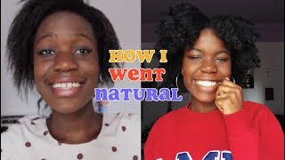 HOW I TRANSITIONED FROM RELAXED TO NATURAL HAIR! (No Big Chop)