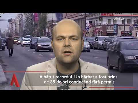 Stiri Mediafax 06 Decembrie - Un bărbat a fost prins de 35 de ori conducând fără permis