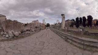 360 video: Roman Forum Road, Rome, Italy