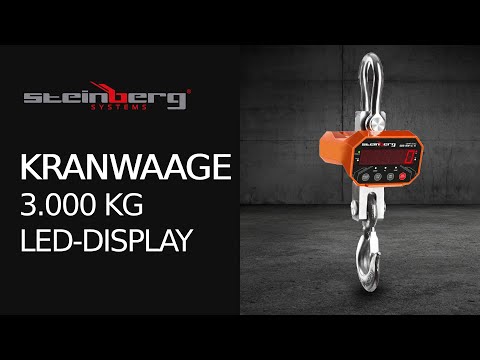 Video - Kranwaage - 3.000 / 1 kg - LED