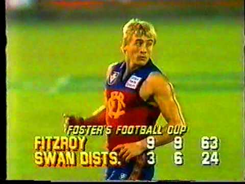 1985 Fosters Cup - Fitzroy v Swan Districts