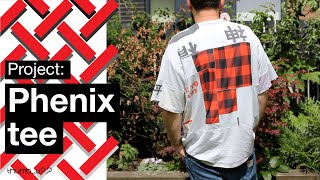 DIY oversized tee: patch working old t-shirts into new garment