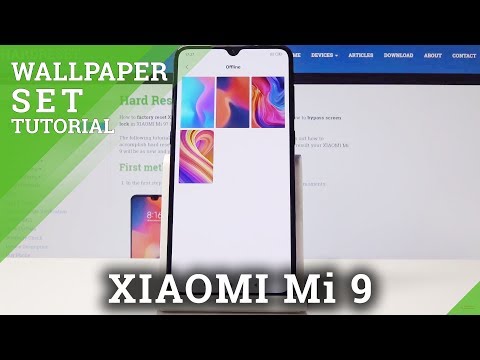 How to Personalize Home Screen/ Lock Screen in XIAOMI Mi 9 - Change Wallpaper