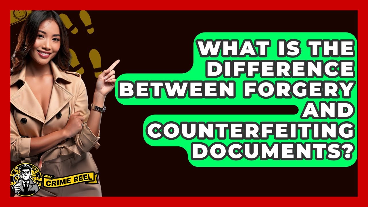 What Is The Difference Between Forgery And Counterfeiting Documents? - The Crime Reel