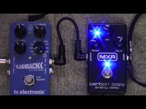 TC Electronic Flashback Delay Vs MXR Carbon Copy Delay Pedal Shootout