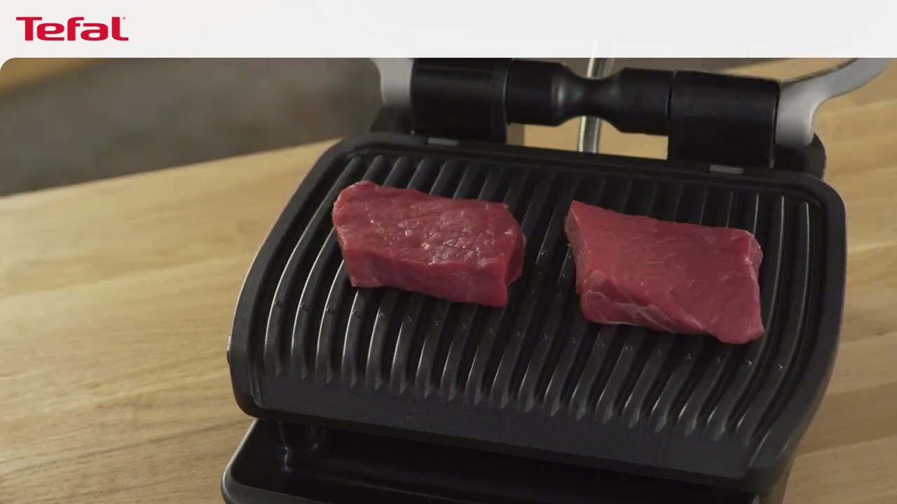 Гриль Tefal OptiGrill Elite GC750D30 video preview