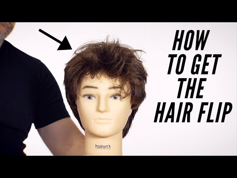 How to Get your Hair to Flip Up in the Front - TheSalonGuy