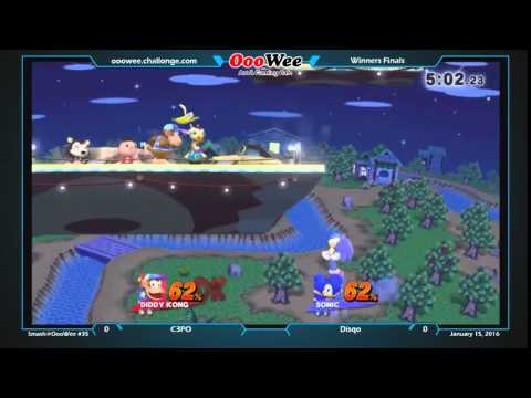 【Highlight】 S@O 35 - WF - C3PO (Diddy Kong) vs Disqobunny (Sonic)