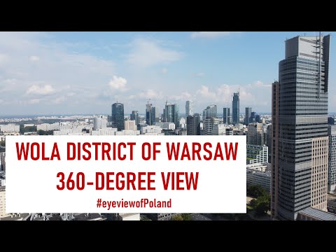 360-degree aerial view of Wola district of Warsaw #warsaw #360degrees