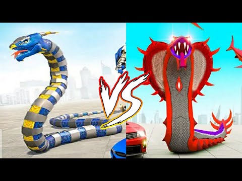 Anaconda Robot Car Transform VS Snake Robot Car Transformation Android Gameplay