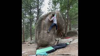 Video thumbnail of Huge Mammal, V6. Three Sisters Park