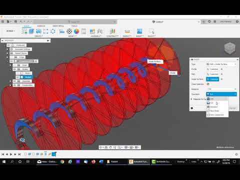 Creating an Auger in Fusion 360