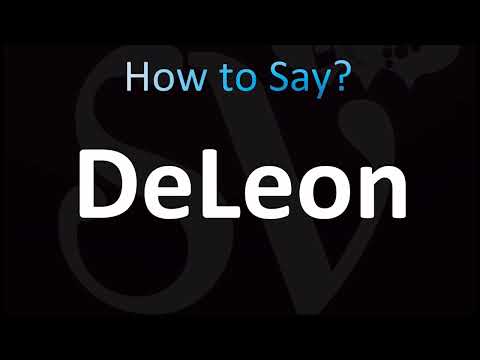 How to Pronounce Deleon (CORRECTLY!)