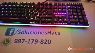 Teclado Micronics Fanatic Legacy Fk 1002 RGB Mecánico