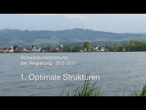 Schwerpunktplanung der Regierung - Teil 1: Optimale Strukturen