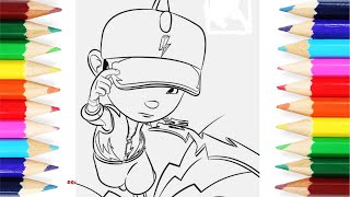 Coloring for Kids – BoBoiBoy The Movie 2 I Galaxy - Kilat