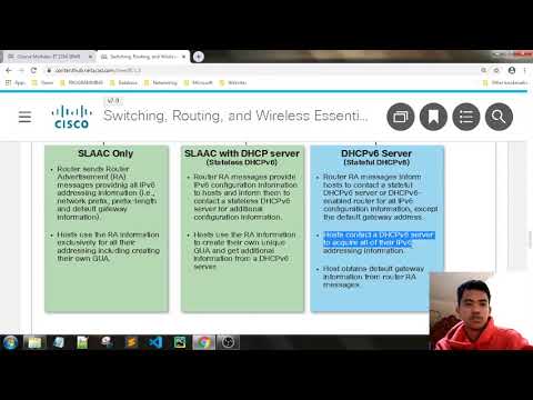 Module 8: SLAAC and DHCPv6 Review