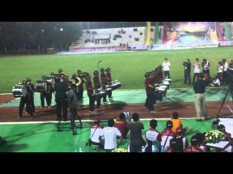 TIMBC 2012, drumbattle final round E-Sarn Drumline vs Madah Bahana UI Drumline