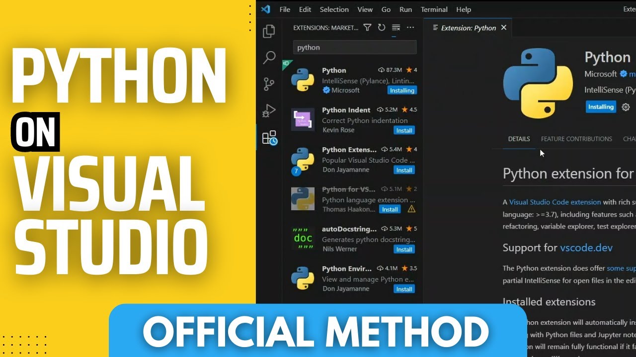 How to Create Python File in Visual Studio (2023)