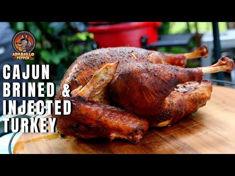 Smoked Cajun-Brined Turkey Recipe (and Injected)