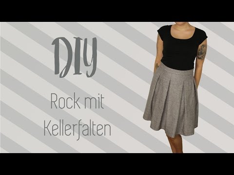 Rock mit Kellerfalten nähen | DIY Tutorial | Nähanleitung