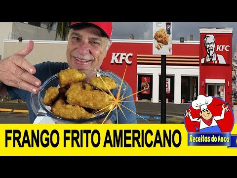 The famous KFC AMERICAN STYLE FRIED CHICKEN - BREADED, DRY AND CRISPY
