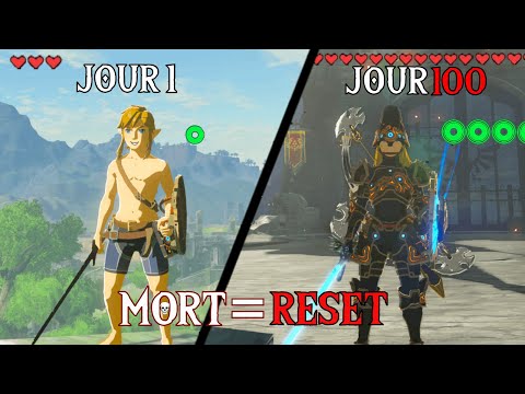 J'ai Survécu 100 jours En HARDCORE Sur Zelda Botw….voici ce qu'il c'est passé