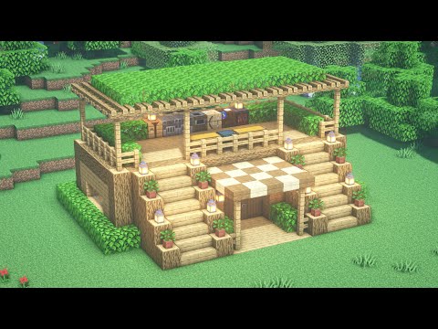 Minecraft Wooden Survival House Tutorial #9 - Minecraft Builds