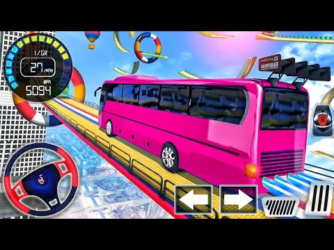 Impossible Bus Stunt Racing 2023 - Mega Ramp Driving Simulator 3D - Android GamePlay