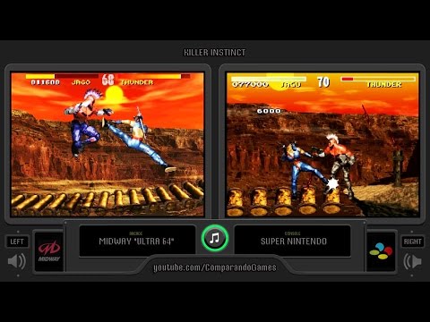 Killer Instinct (Arcade vs Snes) Side by Side Comparison