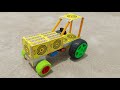 HOW TO MAKE A MATCHBOX TRACTOR AT HOME FREE DIY TOY