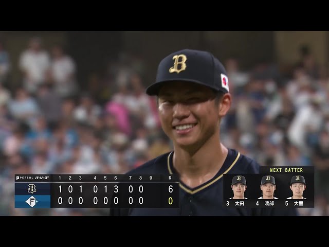 【8回裏】バファローズ・曽谷龍平 8回10奪三振無失点の快投でチームトップとなる8勝目を挙げる!! 2025年7月11日 北海道日本ハムファイターズ 対 オリックス・バファローズ
