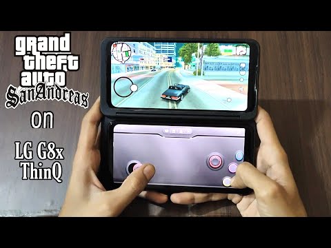 LG G8x thinq gta san andreas dual display gameplay