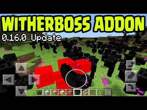 MINECRAFT PE 0.16.0 "WITHER BOSS EGG" GAMEPLAY!! // 0.16.0 ADDON Minecraft PE (Pocket Edition) Video