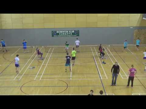 Badminton Kungota TV 4.3.2017 Miha Masten + Klemen Lesničar - Blaž Klemenc + Gregor Alič