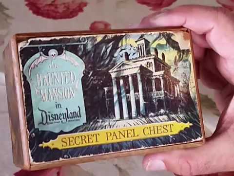 Disneyland Haunted Mansion Secret Panel Box 1969 Japanese Puzzle Box